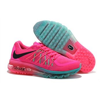 Nike Air Max 2015 Women Running Shoes Pink Green